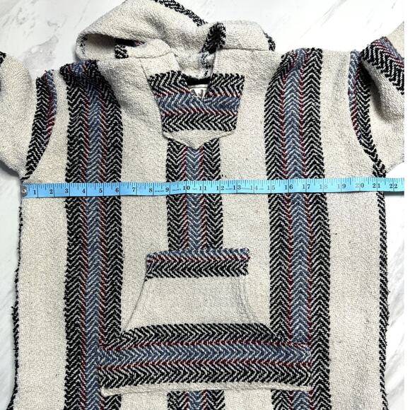 Baja Joe multicolored knitted hooded long sleeve sweater Size Medium - Picture 9 of 12